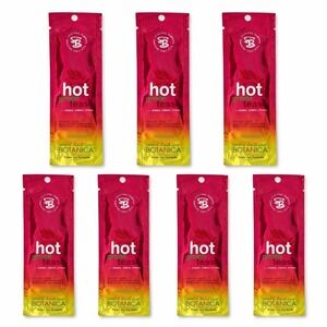 7 Swedish Beauty BOTANICA Hot Green Tease EXTREME Tingle Tanning Lotion Packets
